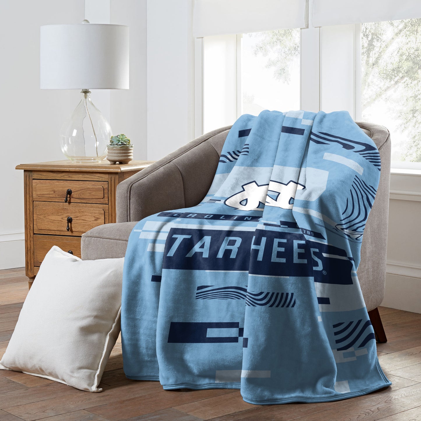 UNC OFFICIAL NCAA "Digitize" Raschel Throw Blanket, 60" x 80"