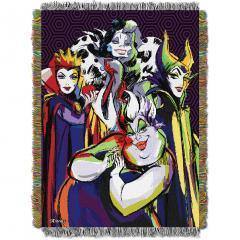 Disney Villains Villainous Group Licensed 48"x 60" Tapestry Throw Blanket