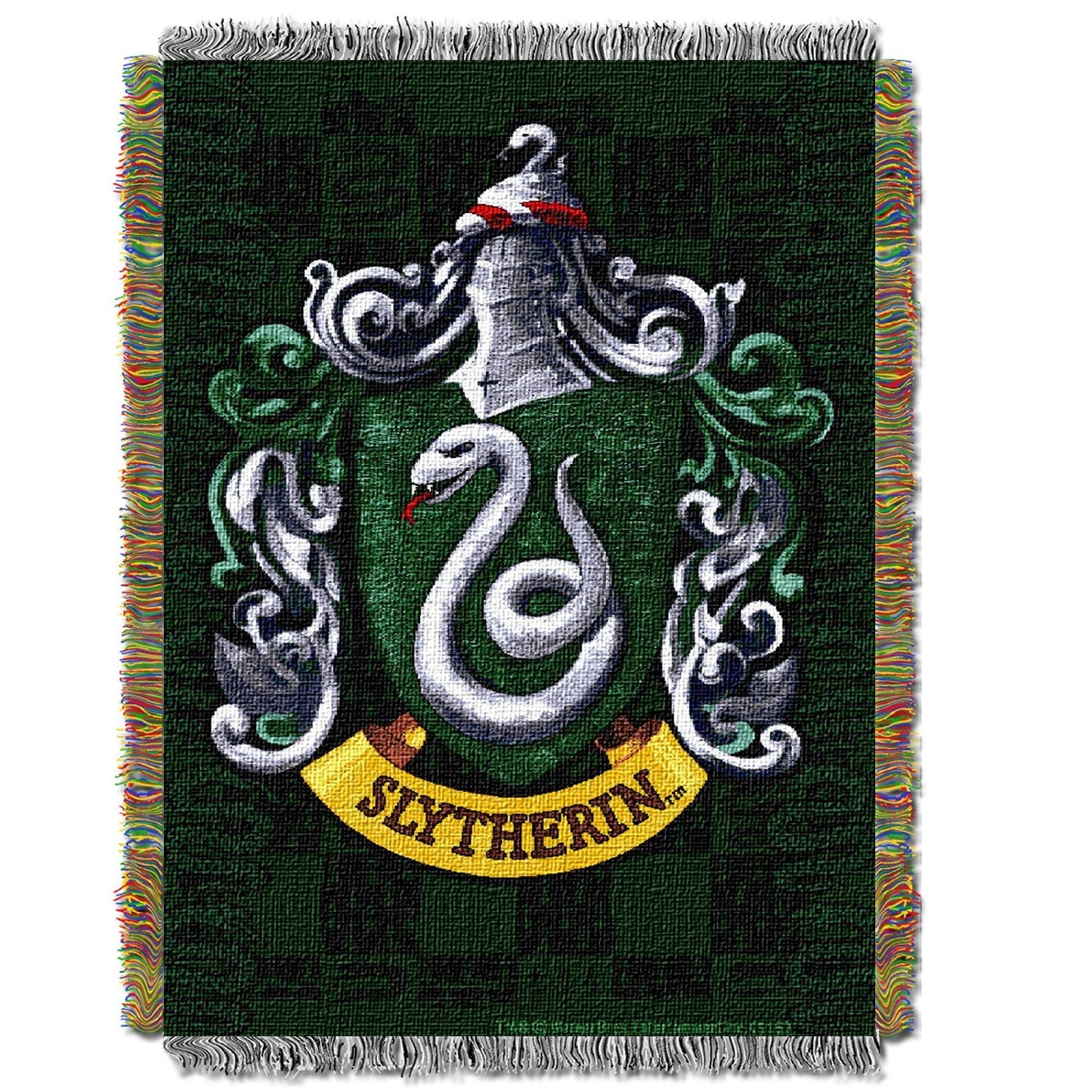 Harry Potter Slytherin Shield Licensed 48"x 60" Woven Tapestry Throw