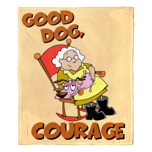Cartoon Network's Courage the Cowardly Dog Good Dog Courage Throw Blanket 50"x60"