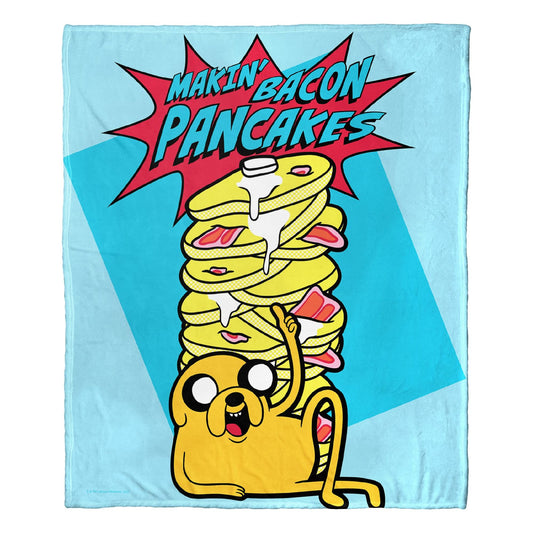 Adventure Time Makin Bacon Pancakes Throw Blanket 50"x60"