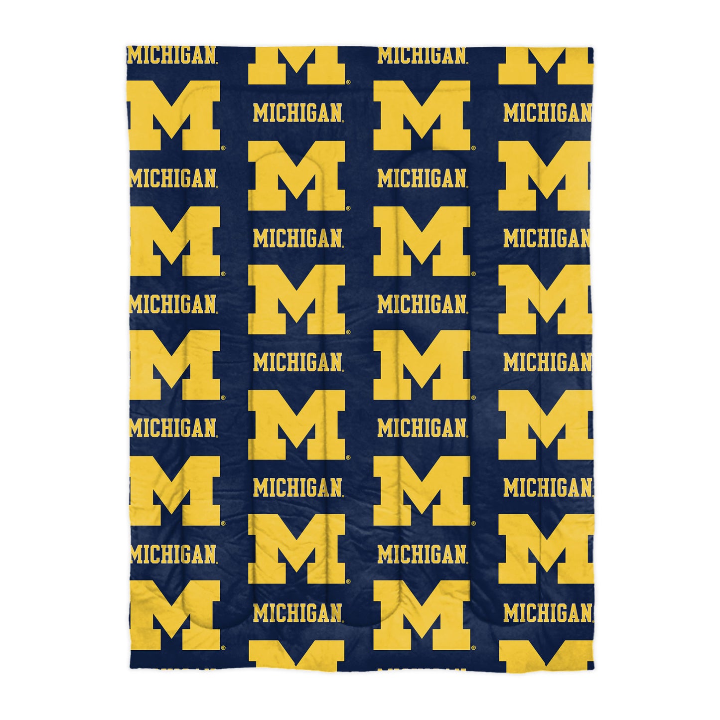 Michigan Wolverines Twin Rotary Bed In a Bag Set