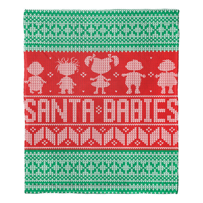 Rugrats, Santa Babies Throw Blanket 50"x60"