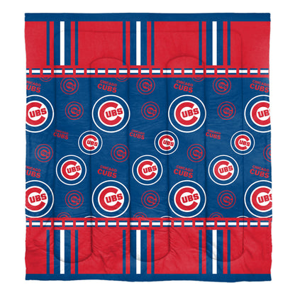 Chicago Cubs OFFICIAL MLB Full Bed In Bag Set