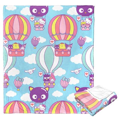 Hello Kitty, AIR BALLOON PARTY, Silk Touch Throw Blanket, 50"x60"
