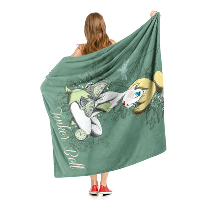 Tinkerbell, Forest Pixie Throw Blanket 50"x60"