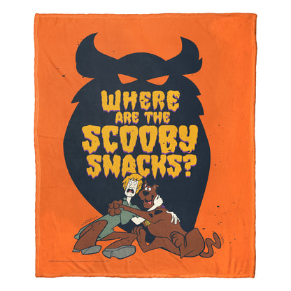 Warner Bros. Scooby-Doo Where are the Scooby Snacks Throw Blanket 50"x60"