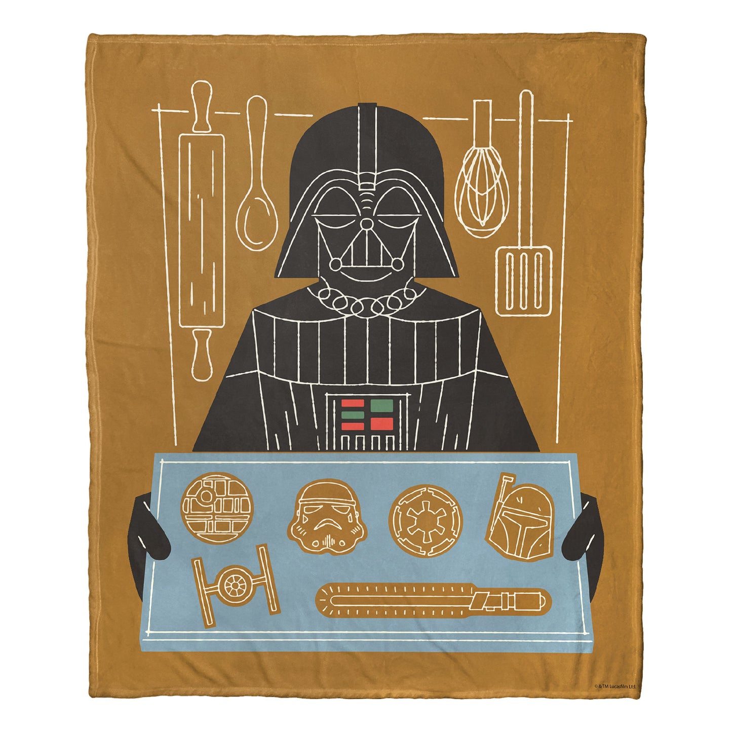 Star Wars Dark Side Cookies Throw Blanket 50"x60"
