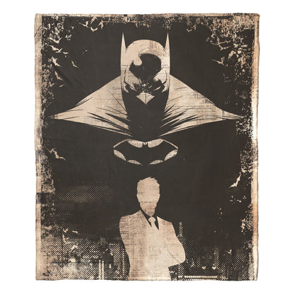 DC Comics Batman Secret Identity Throw Blanket 50"x60"