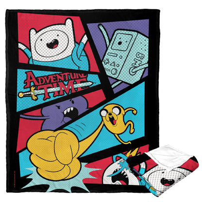 Adventure Time Adventure Comic Throw Blanket 50"x60"
