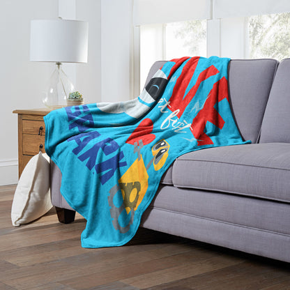 Wall-E, Love At First Spark Throw Blanket 50"x60"