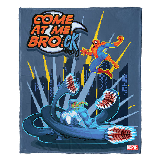 Marvel Comics Spider-Man "Come at Me" Throw Blanket 50"x60"