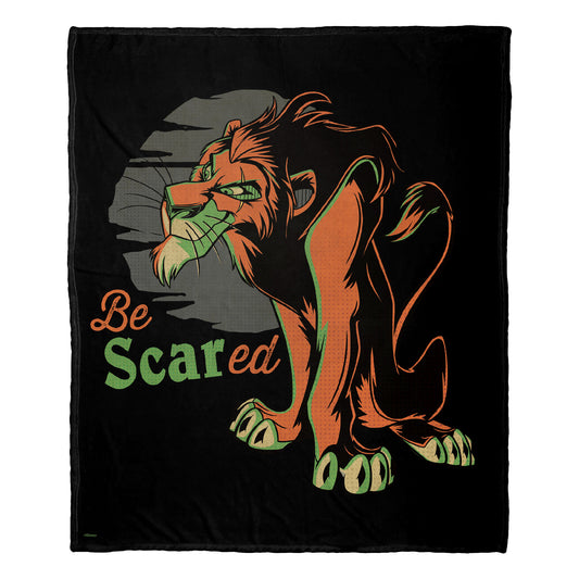 Disney Villains "Be Scared" Throw Blanket 50"x60"