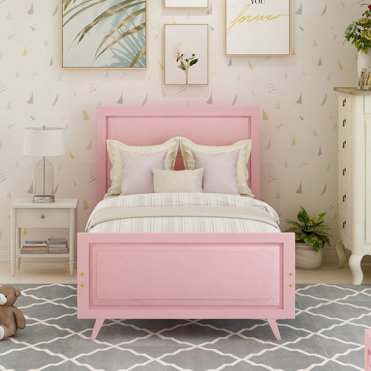 Minimalist Twin Wood Platform Bed