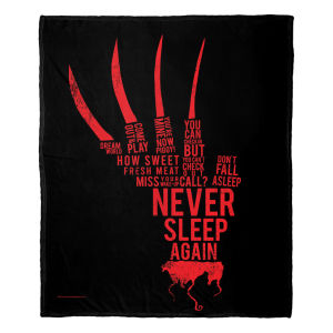 A Nightmare on Elm Street Freddy Quotes Throw Blanket 50"x60"