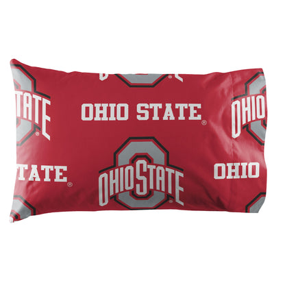 Ohio State University Buckeyes Twin Rotary Bed In a Bag Set
