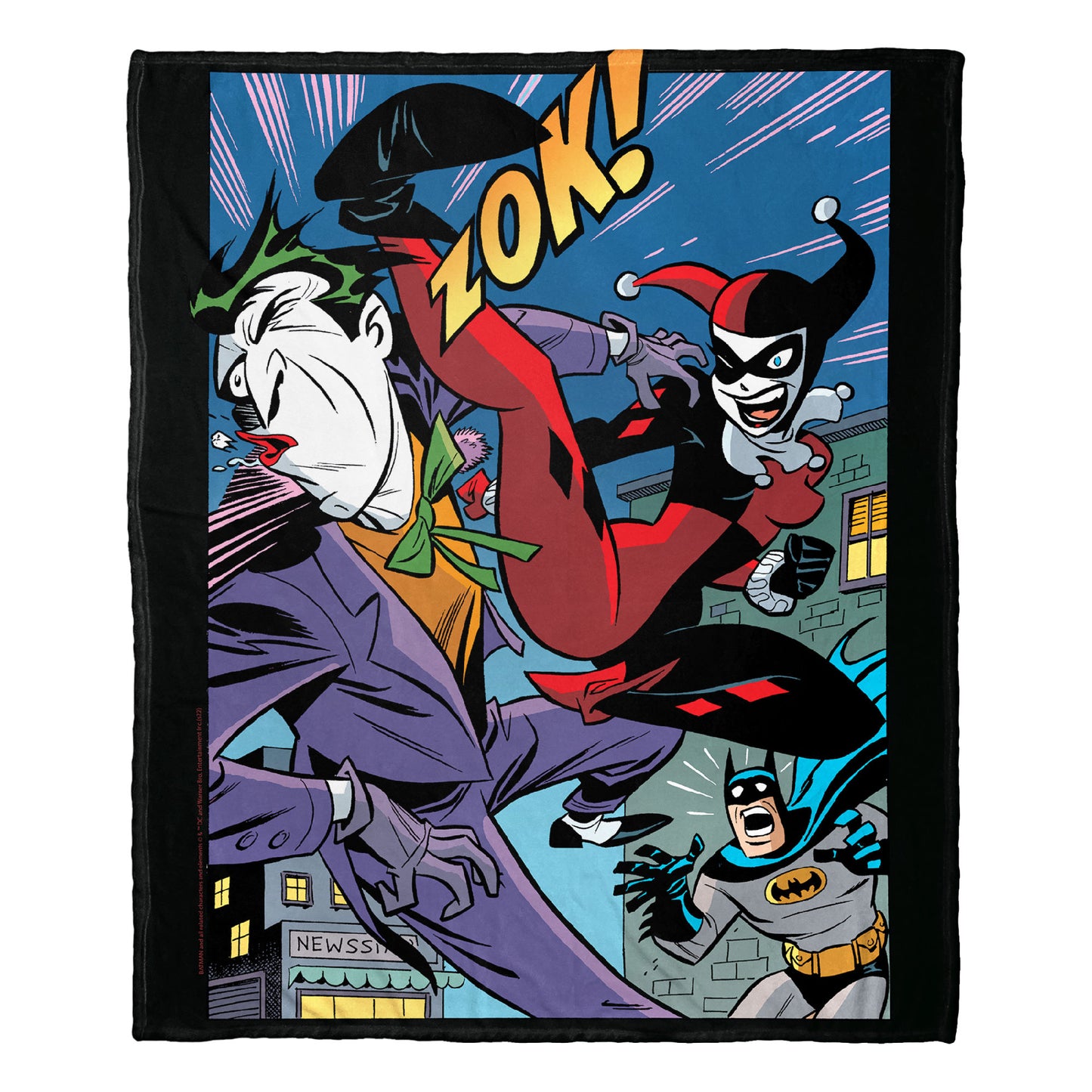 DC Comics Batman Its Over Puddin Throw Blanket 50"x60"