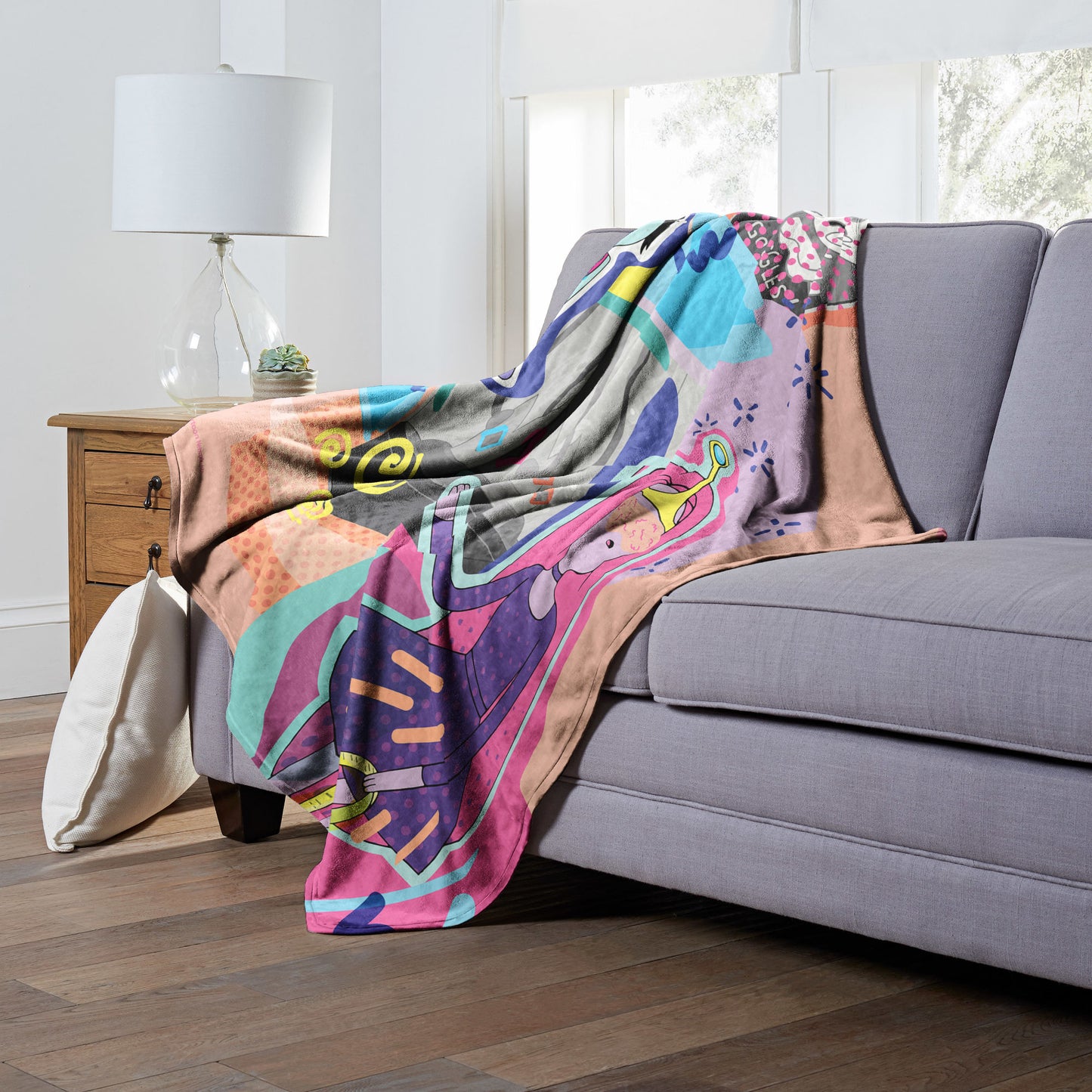 Adventure Time Crown Trouble Throw Blanket 50"x60"