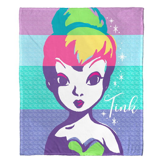 Tinkerbell, Rainbow Tink Throw Blanket 50"x60"