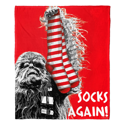 Star Wars Socks Again Throw Blanket 50"x60"