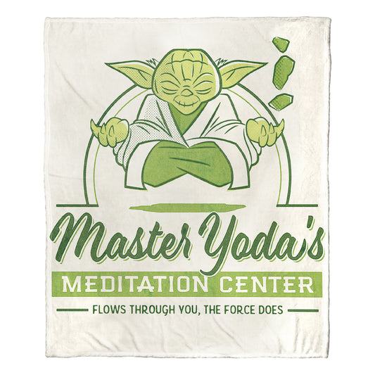Star Wars Master Yoda Meditation Center Throw Blanket 50"x60"