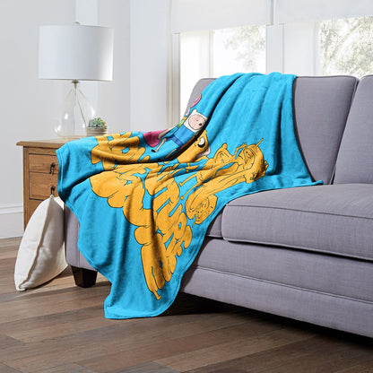 Adventure Time Jake Silliness Throw Blanket 50"x60"