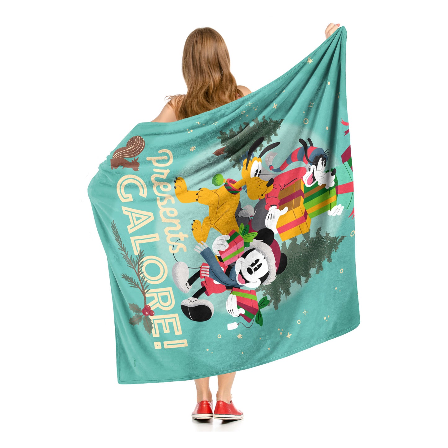 Mickey Mouse, Presents Galore Throw Blanket 50"x60"