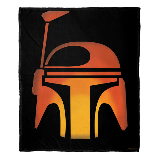 Star Wars Boba Fett Jack-o'-lantern Throw Blanket 50"x60"