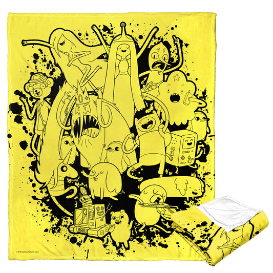 Adventure Time Inked Friends Throw Blanket 50"x60"