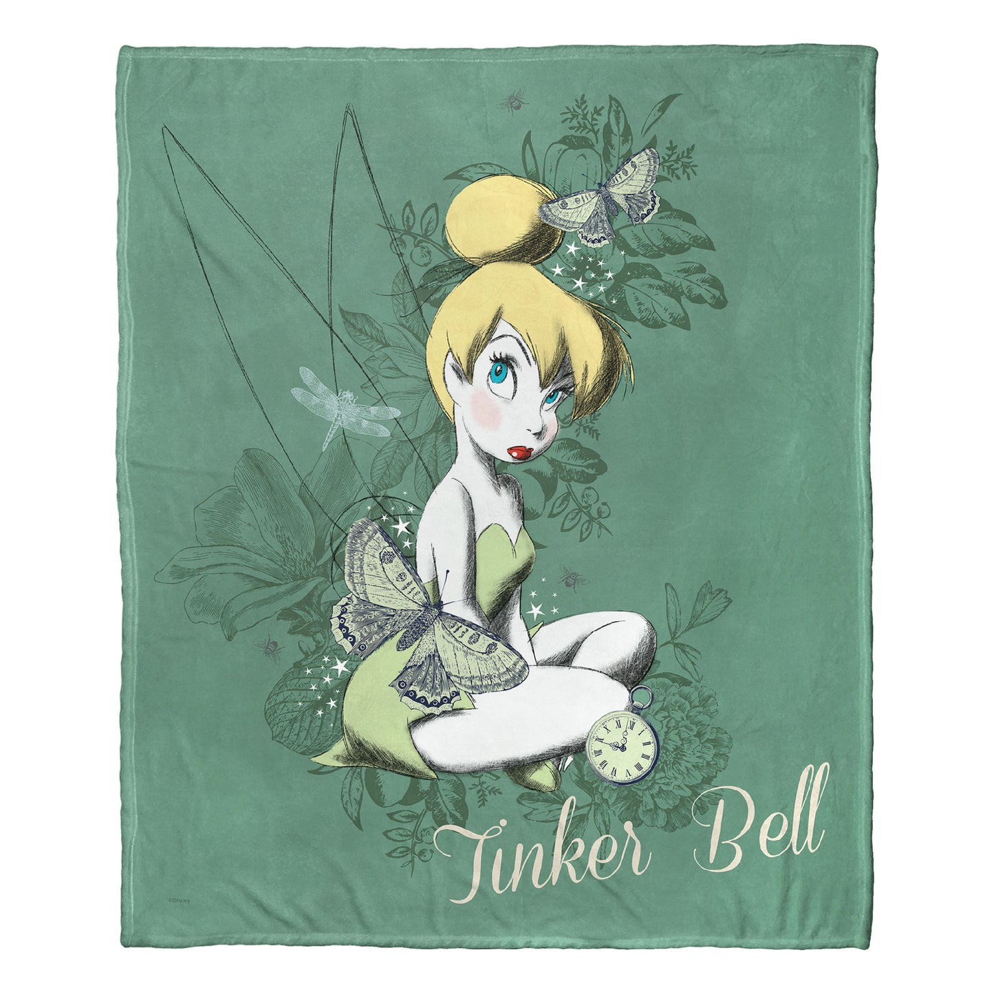 Tinkerbell, Forest Pixie Throw Blanket 50"x60"