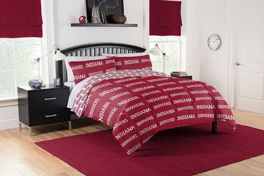 Indiana Hoosiers Full Rotary Bed In a Bag Set