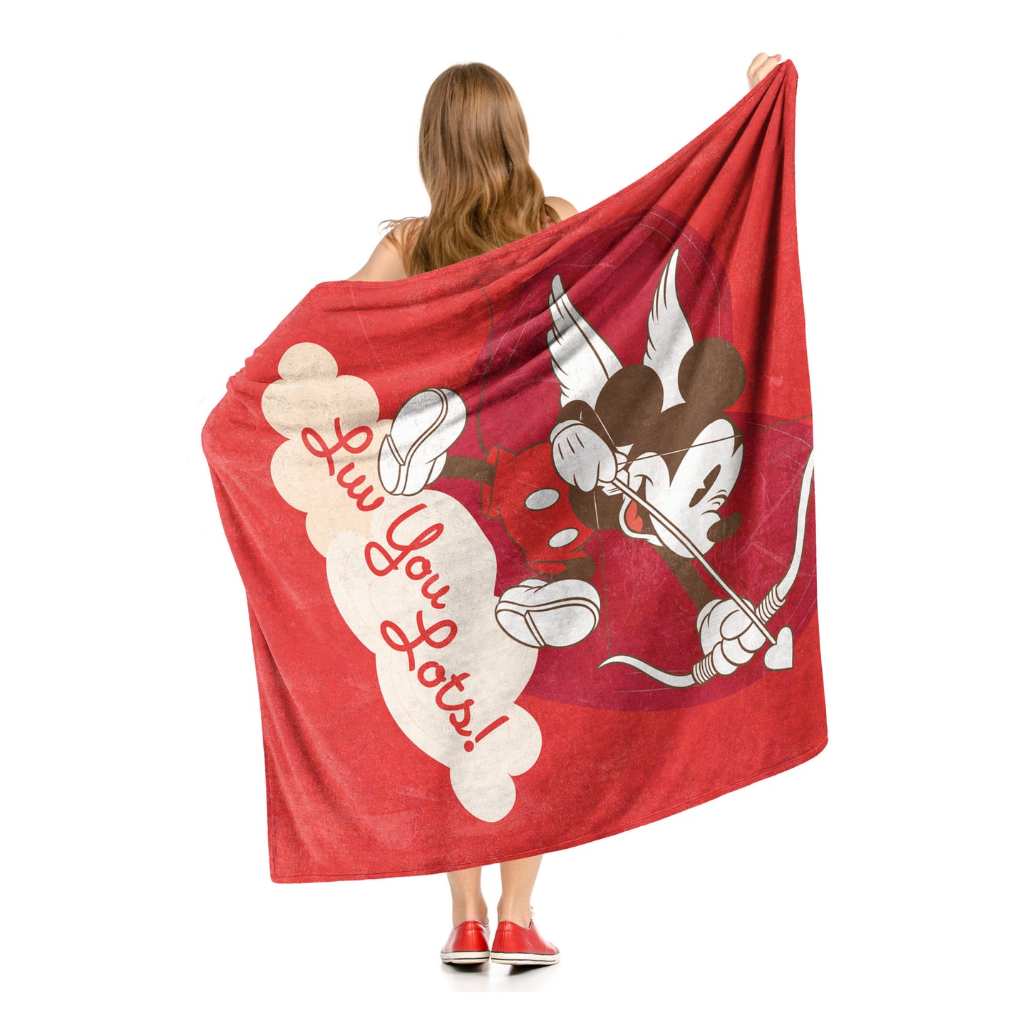 Mickey Mouse, Cherub Mickey Throw Blanket 50"x60"